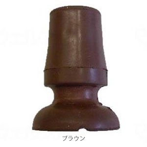 フジホーム製ステッキ用替えゴム　16mm用ＤＸ（ブラウン・ブラック）【介護用品 福祉用具 歩行関連 転倒予防 杖 おしゃれ  杖用付属品 便利グッズ 杖用グッズ オプション 杖先ゴム 交換用杖先ゴム 】