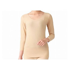 ラック産業　天然泥パックインナー 婦人8分袖シャツ　86316001