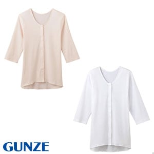 グンゼ　グンゼ7分袖クリップインナー　婦人用　M,L　HW0334