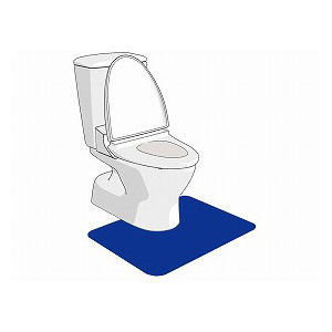 シンエイテクノ　ゼオシーター　洋式トイレマット　ブラウン