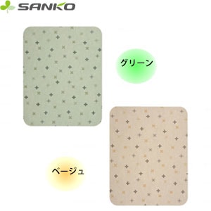サンコー　置くだけ吸着ポータブルトイレマット　グリーン　ＫＣ－２８【介護用品 福祉用具 排泄関連 簡易 ポータブルトイレ用マット すべり止め 補高便座 介護 福祉】