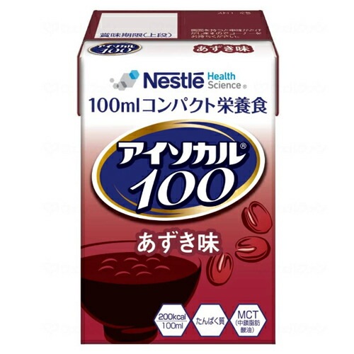 ネスレ日本　アイソカル100　あずき味【介護 福祉 食事 食品 介護食 栄養補助 高カロリー 嚥下食】