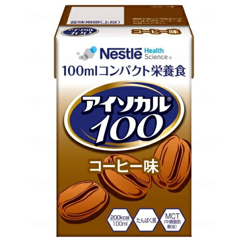 ネスレ日本　アイソカル100　コーヒー味　1ケース（12本）【介護 福祉 食事 食品 介護食 栄養補助 高カロリー 嚥下食】