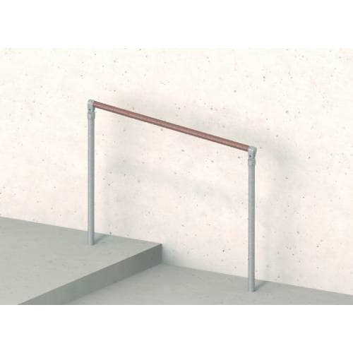 マツ六 ストレートEZレール 38アルミ支柱2.3m アンバーステン EZ-03US