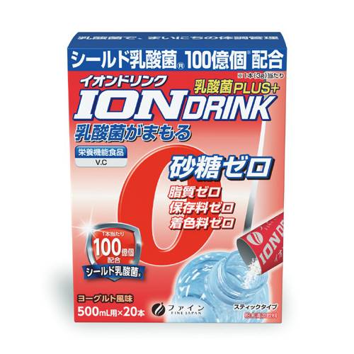 ファイン イオンドリンク 乳酸菌プラス 箱 スポーツドリンク シールド乳酸菌 水分補給 ハイポトニック飲料 電解質 熱中症対策