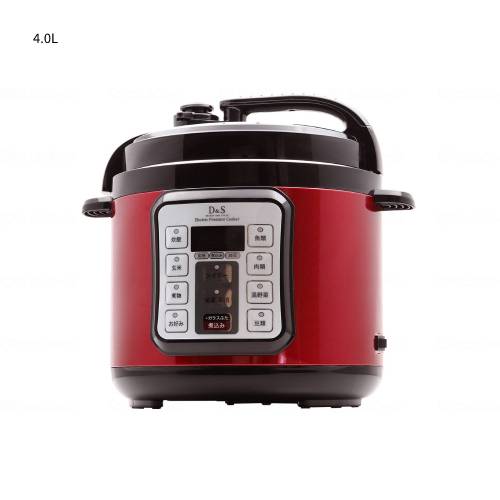 佐藤商事 D&S電気圧力鍋 レッド 2.5L STL-EC30R4.0L STL-EC50R 圧力鍋