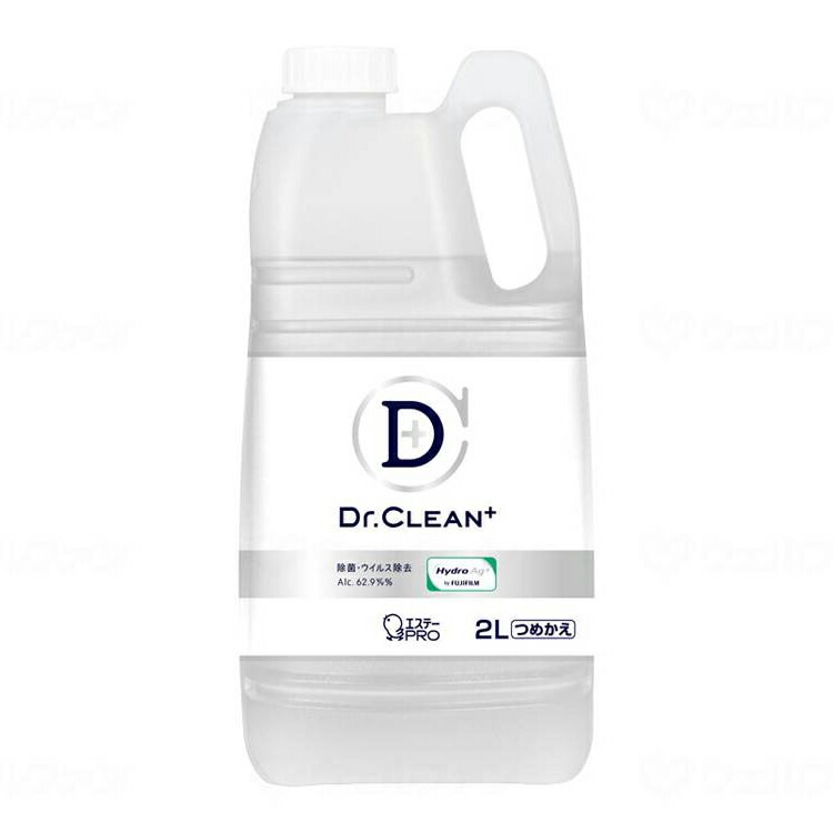エステー Dr.CLEAN+除菌・ウイルス除去スプレー詰替 ケース 2L 566515 除菌 ウイルス除去効果 感染対策 プロテクト 掃除