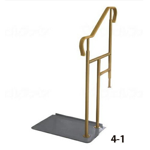 シコク 玄関用ベストサポート手すり ベースプレートコンパクトタイプ4-1／626-041 介護 医療 便利 玄関 階段 福祉