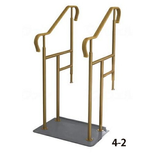 シコク 玄関用ベストサポート手すり ベースプレートコンパクトタイプ4-2／626-042 介護 医療 便利 玄関 階段 福祉