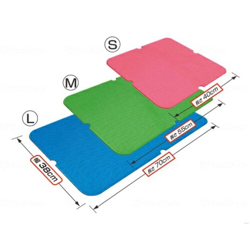 シンエイテクノ ダイヤタッチハイM／アクアブルー／コーラルピンク／ライムグリーン SD70/M 滑り止め マット お風呂 バスマット 入浴 シート 介護