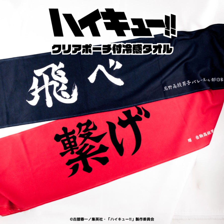 ハイキュー!! 公認 クリアポーチ付冷感タオル