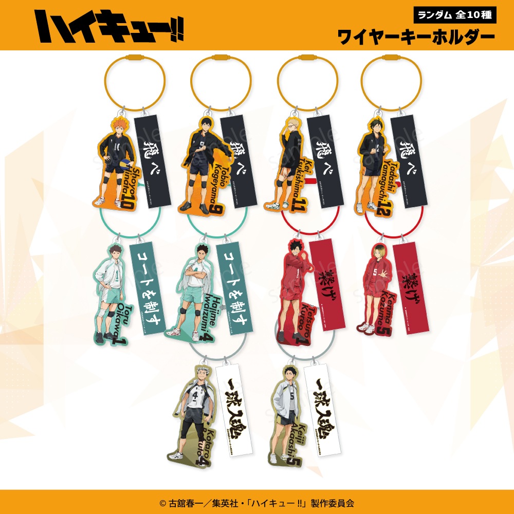 ハイキュー!! 公認 ランダムワイヤーキーホルダー