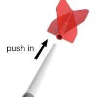 【Fit】フィットフライトノーマル スリム 3個入|フィット|ダーツフライト