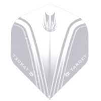 【Target】ターゲット　折りたたみフライトVISION　ヴィジョンシリーズ スタンダードホワイト＆クリアー118140|フライト（折りたたみタイプ）|ダーツフライト
