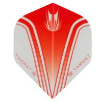 【Target】ターゲット　折りたたみフライトVISION　ヴィジョンシリーズ スタンダードレッド＆クリアー118150|フライト（折りたたみタイプ）|ダーツフライト