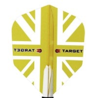【Target】ターゲット　折りたたみフライトシェイプ ユニオンジャック イエロー117300|フライト（折りたたみタイプ）|ダーツフライト