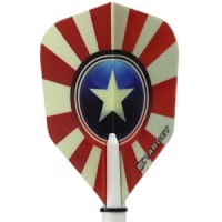 【Target】ターゲット　折りたたみフライトシェイプ USAシリーズ ソルジャー 117680|フライト（折りたたみタイプ）|ダーツフライト