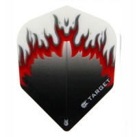 【Target】ターゲット　折りたたみフライトシェイプ フレイムWH/RD/BK300750|フライト（折りたたみタイプ）|ダーツフライト