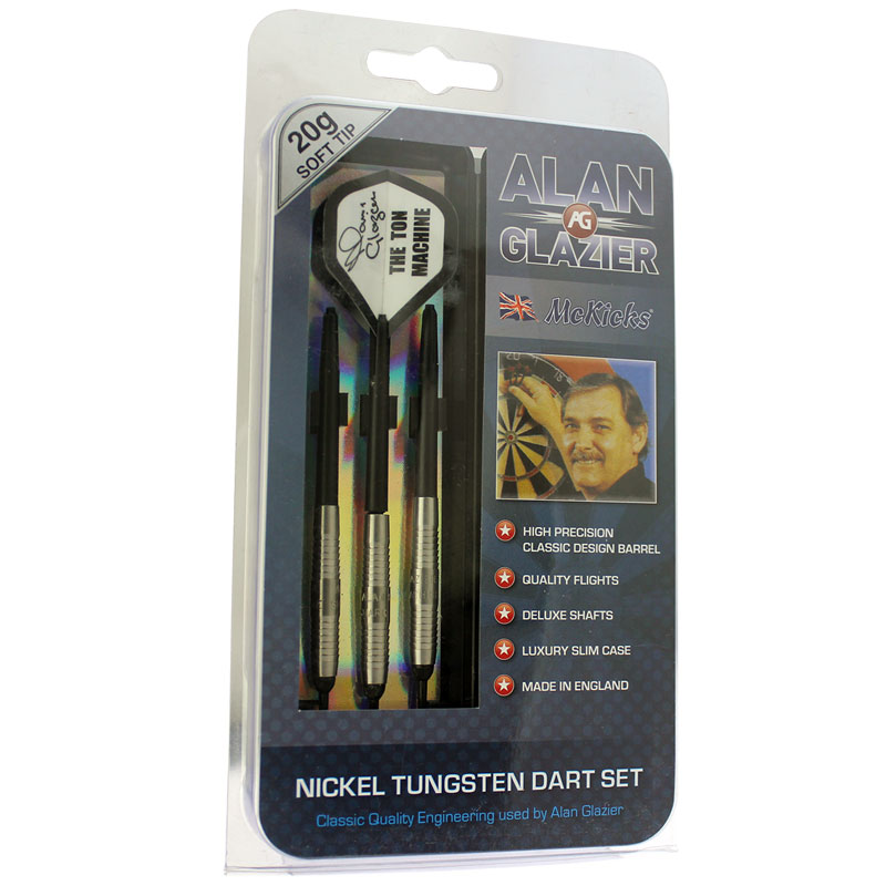 【WINMAU】Alan Glazier TON MACHINE 23g AFP ダーツセット ニッケルタングステン ケース付　 WINMAU】Alan Glazier TON MACHINE 23g AFP ダーツセット ニッケル