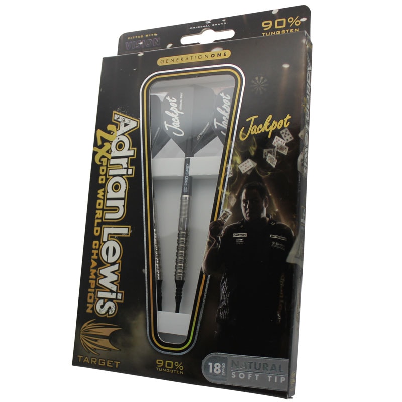 美品 TARGET Adrian Lewis ソフトダーツ サイン入り target】エイドリアンルイス ストレート adrian ターゲット