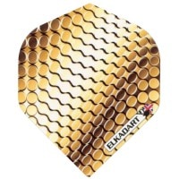 【Elkadart】Extra Strong　1800 Titanium Gold 折りたたみダーツフライト　厚さ100ミクロン　硬めフライト|フライト（折りたたみタイプ）|ダーツフライト