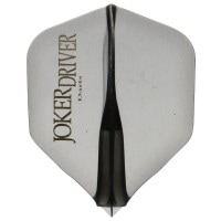 【Joker Driver】零フライト　プラクティス シェイプ ジョーカードライバーロゴ入り クリアブラック　ゼロフライト　ダーツ|JOKER 零|ダーツフライト