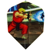 【S4】ストリートファイター　ケン　ダーツ　フライト　スト2|フライト（折りたたみタイプ）|ダーツフライト