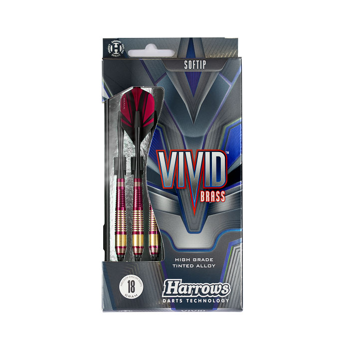 Harrows】VIVID RED 18gR レッド ハローズ ビビッド ダーツ