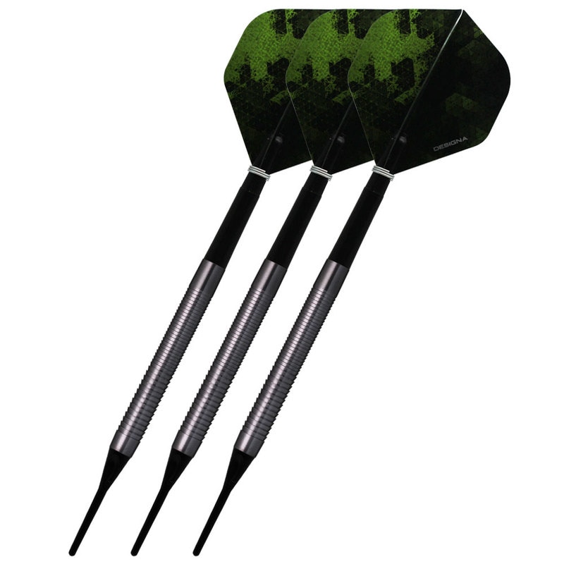 DESIGNA】レーザーグリップ M4 ブラック ダーツ | ソフトダーツ