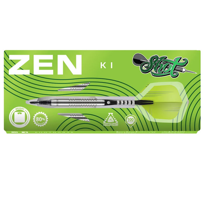 ダーツ Dart shot Zen Budo Soft Tip Dart Set-80%-Tungsten Barrels | Shot Darts