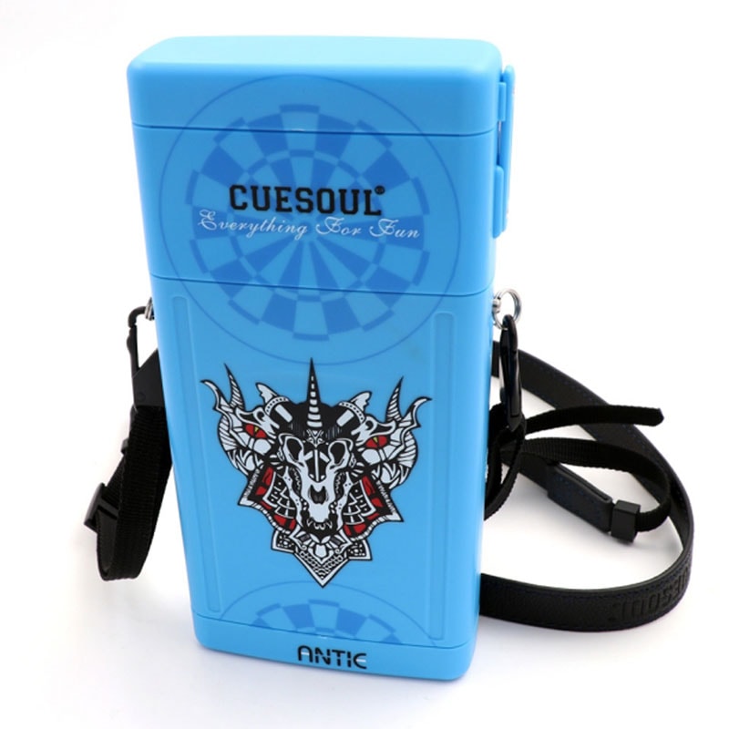 塼 ƥ  ǥ饤ȥ֥롼 CUESOUL ANTIE Hard Dart Case design LightBlue
