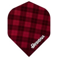 デザイナ タータンチェック スタンダード レッド 0DESIGNA Tartan check 100micron　standard red|フライト（折りたたみタイプ）|ダーツフライト