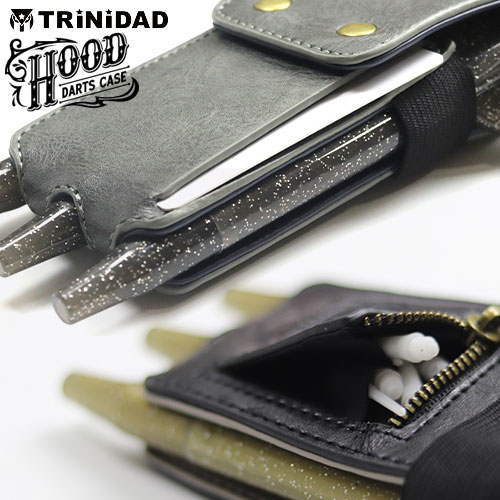 トリニダード フード レッド×シルバー Trinidad Darts Case HOOD Red
