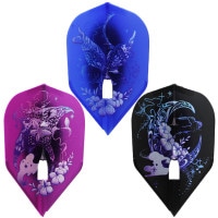 ダイナスティ エルフライトプロ 武山郁子2 カラーミックス Dynasty LflightPRO IKUKO Ver.2 MIX ダーツ フライト|フライトL(シャンパン)|ダーツフライト