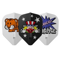 エルフライト EZ ジャグラー2 C LFlightEZ JUGGLER 2 C　ダーツ フライト|フライトL(シャンパン)|ダーツフライト