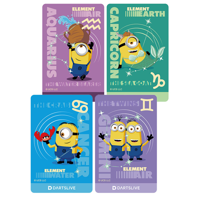 ダーツライブカード ミニオン 12星座 DARTSLIVE CARD MINION
