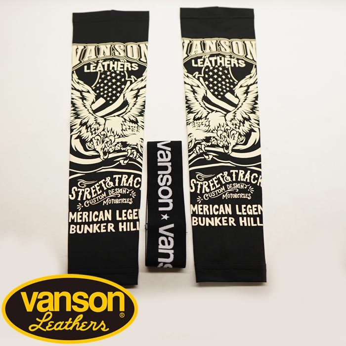 未使用 VANSON アームカバー カモフラ柄 VANSON（バンソン）ドライアームシェード アームカバー nvas-2202