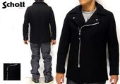 Schott[����å�] 769 WOOL PEA COAT ZIP FRONT/���å� ������ �ԡ�������/7068/����̵����Schott�ۡڥ���åȡ�