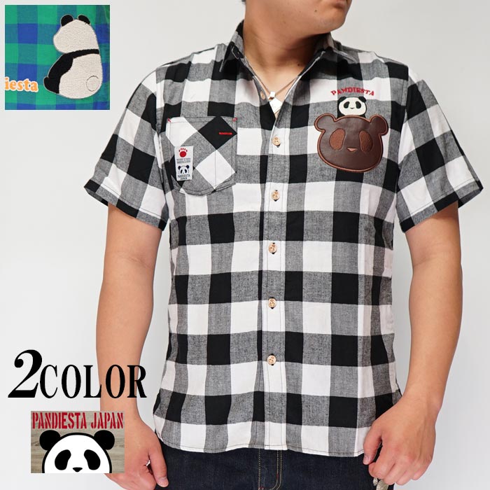 PANDIESTA JAPAN チェック柄 半袖シャツ XXL 期間限定定価8690円を40%OFFセール[SALE] パンディエスタ