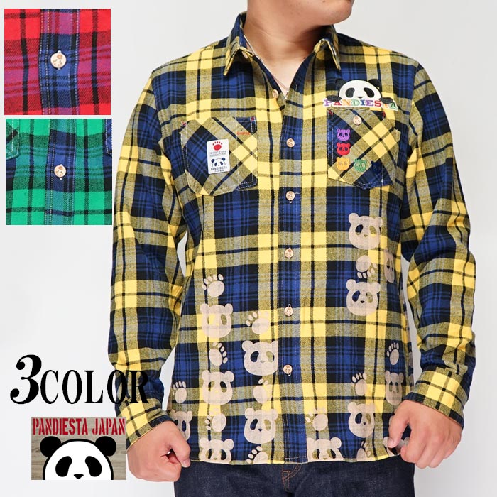 PANDIESTA JAPAN チェック柄 半袖シャツ XXL 期間限定定価8690円を40%OFFセール[SALE] パンディエスタ