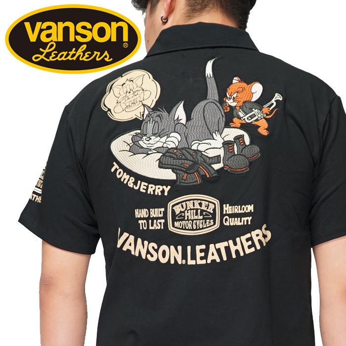 VANSON バンソン トムとジェリー コラボ ポロシャツ 半袖 TJV-2119