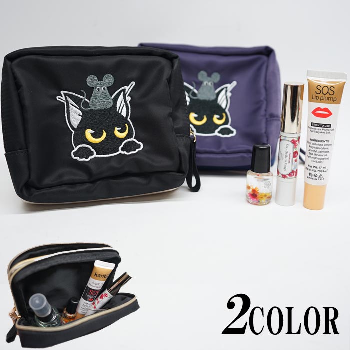 【美品】Lin アトリエ林　ポンチョ　ケープ　ラミー&アール　刺繍　猫　ネズミ 公式】林 （リン）・LIN｜和柄、刺繍、猫、ネコ、ネズミ