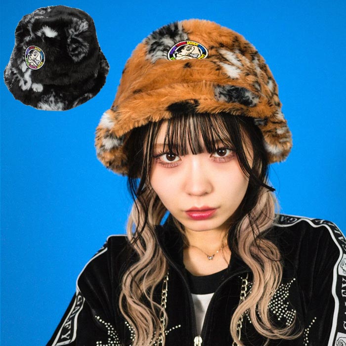 GALFY ガルフィー ハット 帽子 メンズ バンダナ柄 フェイクファー