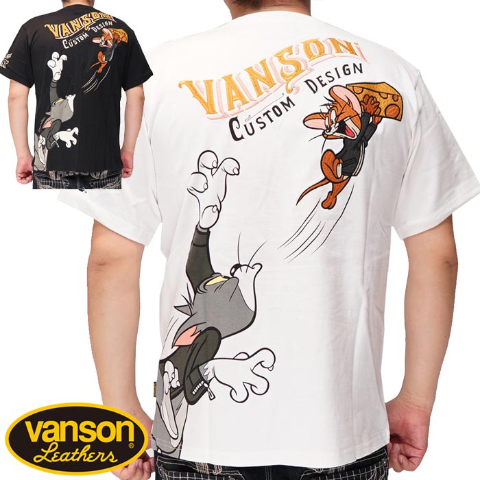 VANSON バンソン トムとジェリー コラボ Tシャツ 半袖 メンズ TJV-2318 送料無料 VANSON バンソン トムとジェリー コラボ Tシャツ 半袖 メンズ TJV-2318