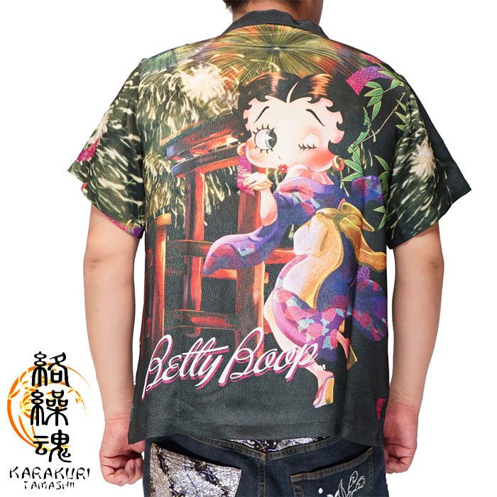 絡繰魂 カラクリダマシイ 和柄 半袖 シャツ ベティブーブ コラボ メンズ 夏祭り 232839 送料無料 000000005273_Qo9fFN9.jpg