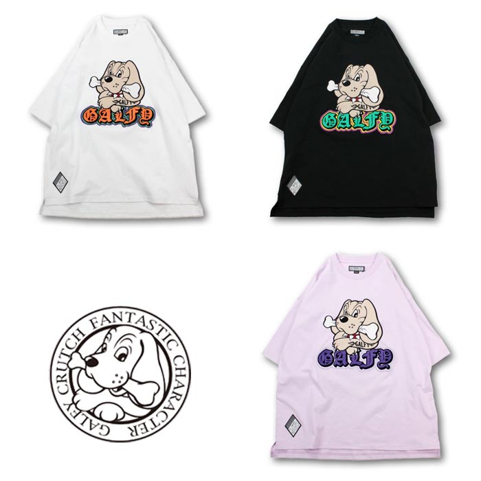 Gibous galfy ガルフィー 半袖Tシャツ スタッズダメージ 中型犬 再販】gibous×GALFY snake dog studs T shirt black