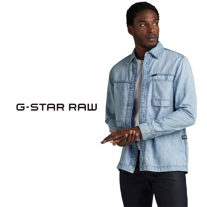   G-STAR RAW ǥ˥  Ĺµ  1-POCKET REGULAR DENIM SHIRT D24764-D539 ̵