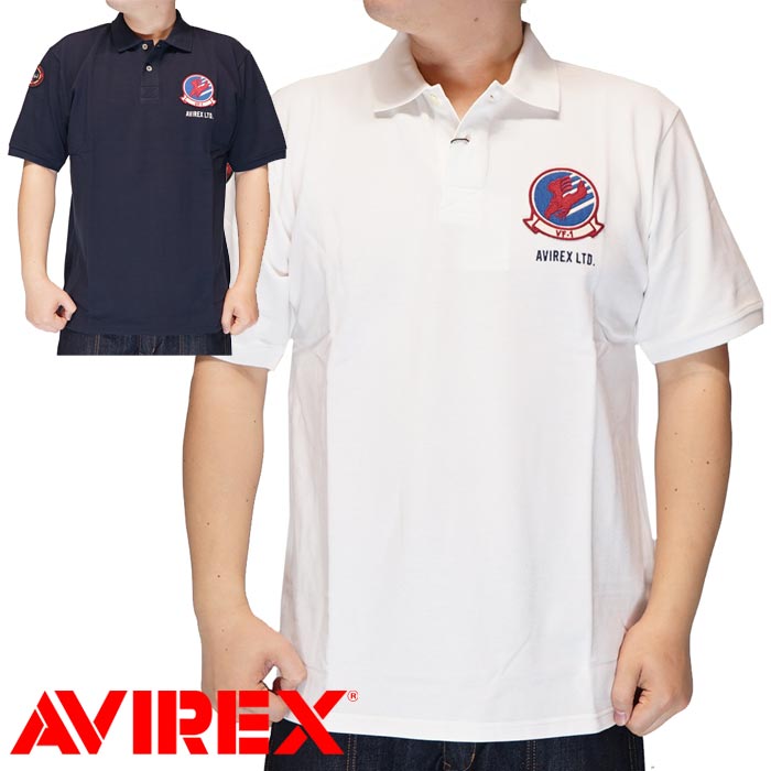 AVIREX アビレックス アヴィレックス ポロシャツ 半袖 メンズ フラッグ 