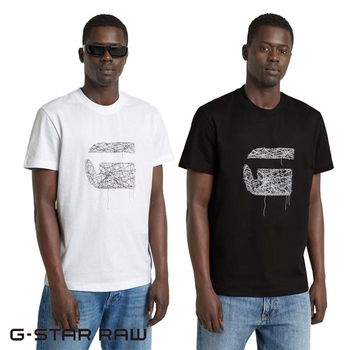 ジースター ロウ G-STAR RAW Tシャツ 半袖 メンズ STITCH BURGER T 