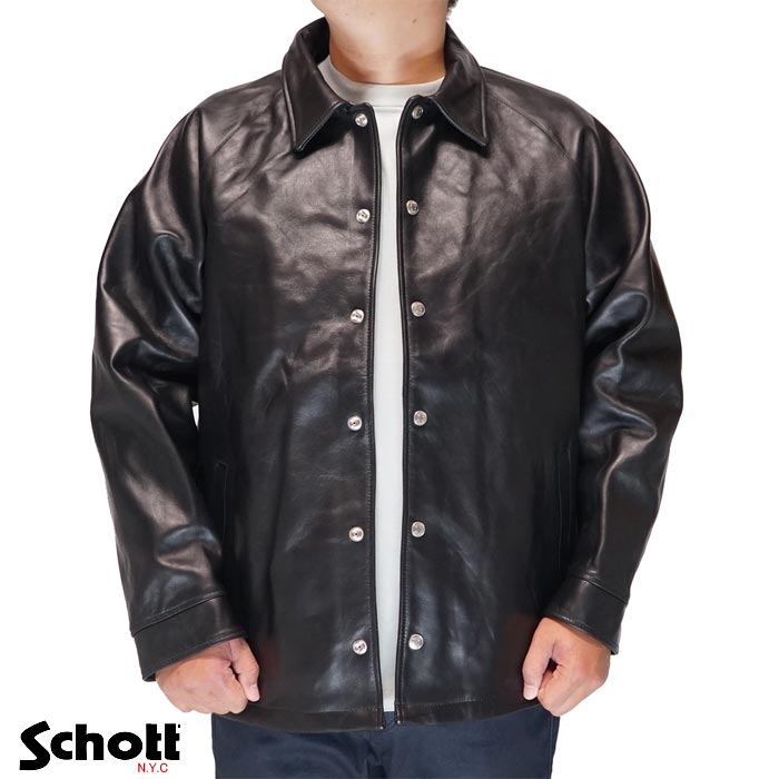 Schott 青 レザージャケット Mサイズ　シープレザー　ショット Schott N.Y.C ショット #7823950128 シープレザー トラッカー